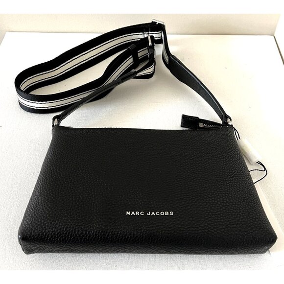 New Marc Jacobs Cosmo Crossbody Pebble Leather Black - Picture 3 of 5